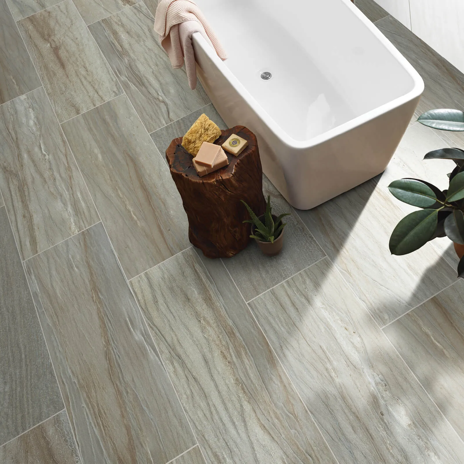 Bathroom tile flooring | Location Carpet & Flooring